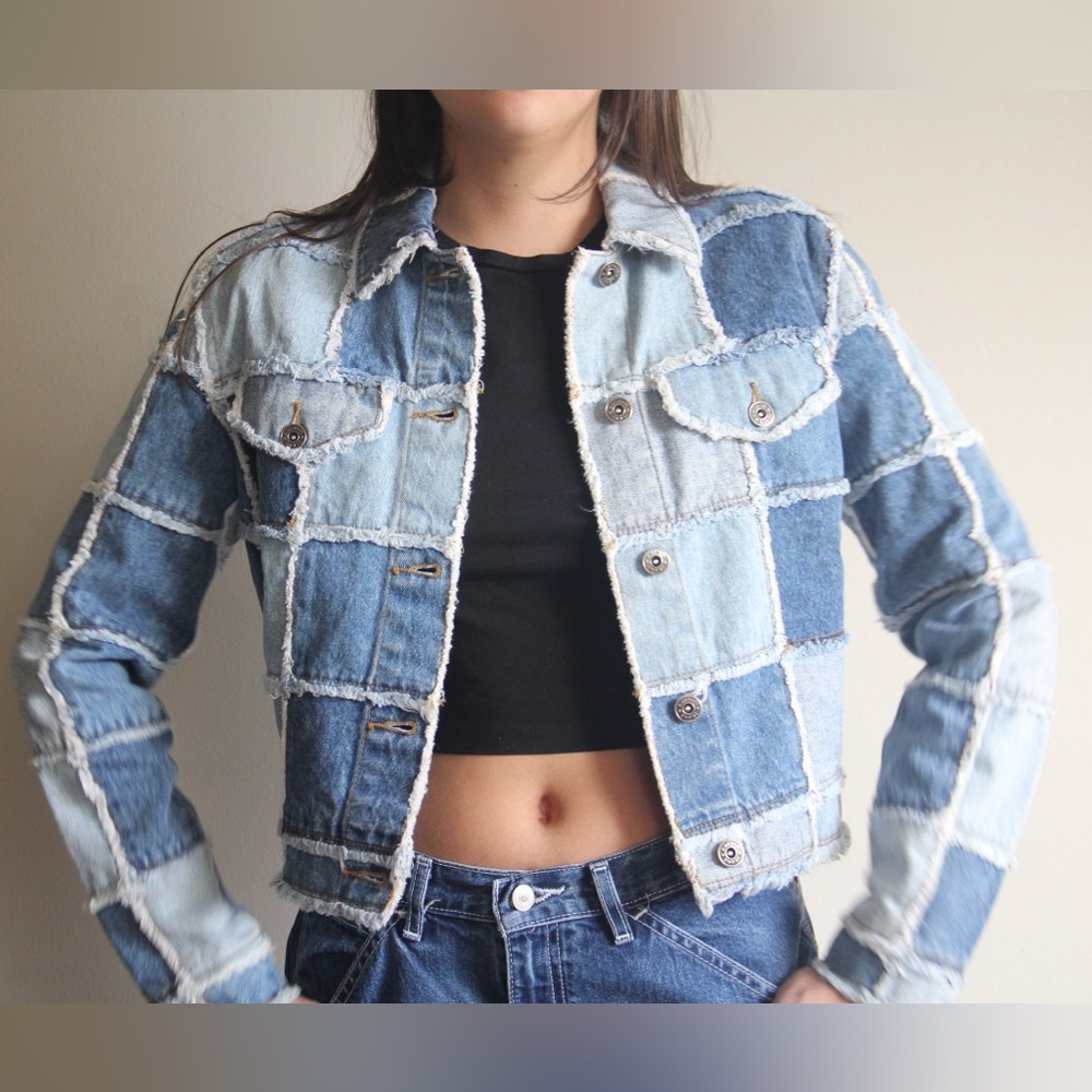 Zana-Di Patchwork Denim Jacket